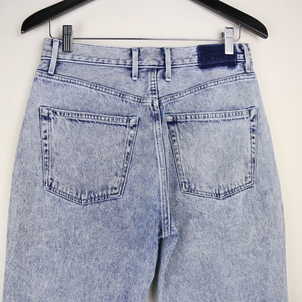 Aritzia Wilfred Free Dad Cotton Acid Light Wash Blue Denim Jeans Size 6 - Picture 7 of 7